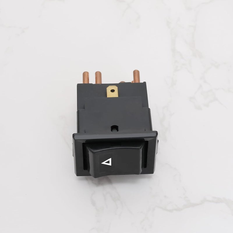 Micro Traders 7-Pin Hazard Warning Lamp Switch, Compatible with Land Rover Defender 90/110/130, Mechanical Switch, Push Button, Manual Operation, Black - Image 5